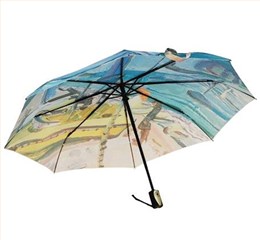 全铁电着橡胶漆自动三折伞